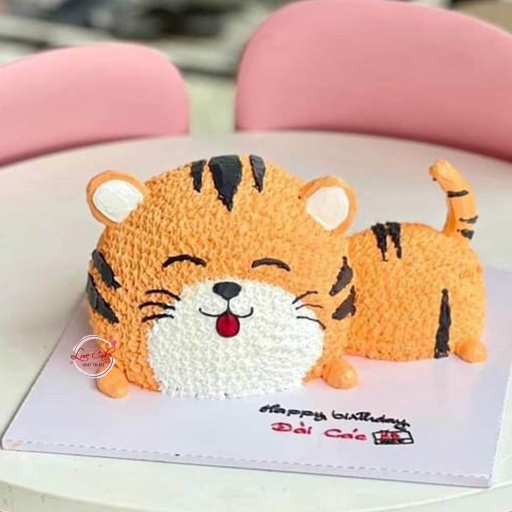 Bánh kem tạo hình con hổ cute
